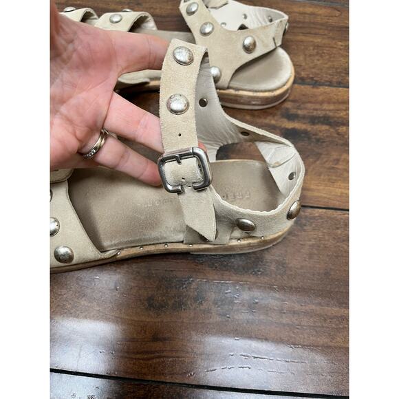Freda Salvador Sera Fisherman Sandal in Stucco Suede - size 9.5 - Picture 3 of 7